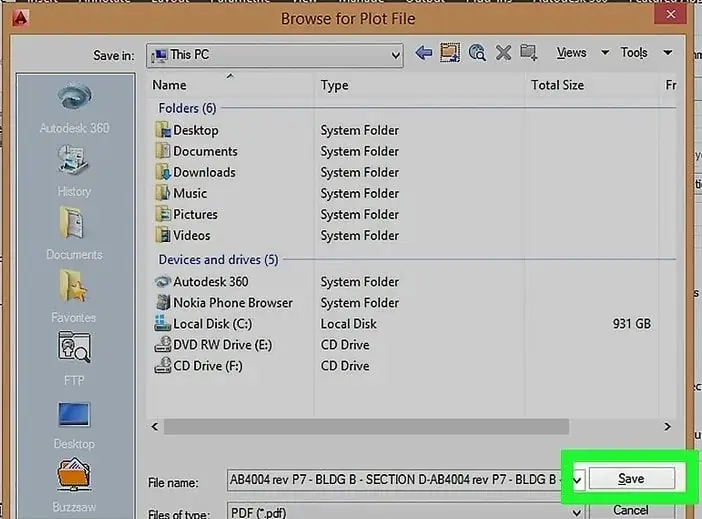 پرینت از فایل اتوکد در ویندوز 
